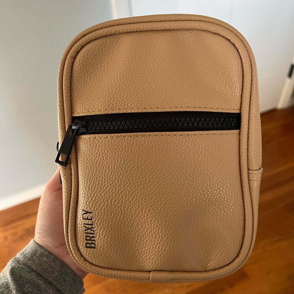 Brixley Crossbody Bag Purse Sling Leather Dune